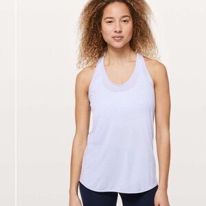 Lululemon Size 10 Essential Racerback Pleated Tank Top Light Purple